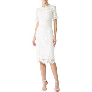 Shoshanna | Dresses | Shoshanna Red Vivienne Lace Dress | Poshmark